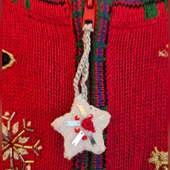 Vintage Heirloom Collectibles Scottie Dog Christmas Sweater Size Medium - Picture 3 of 10